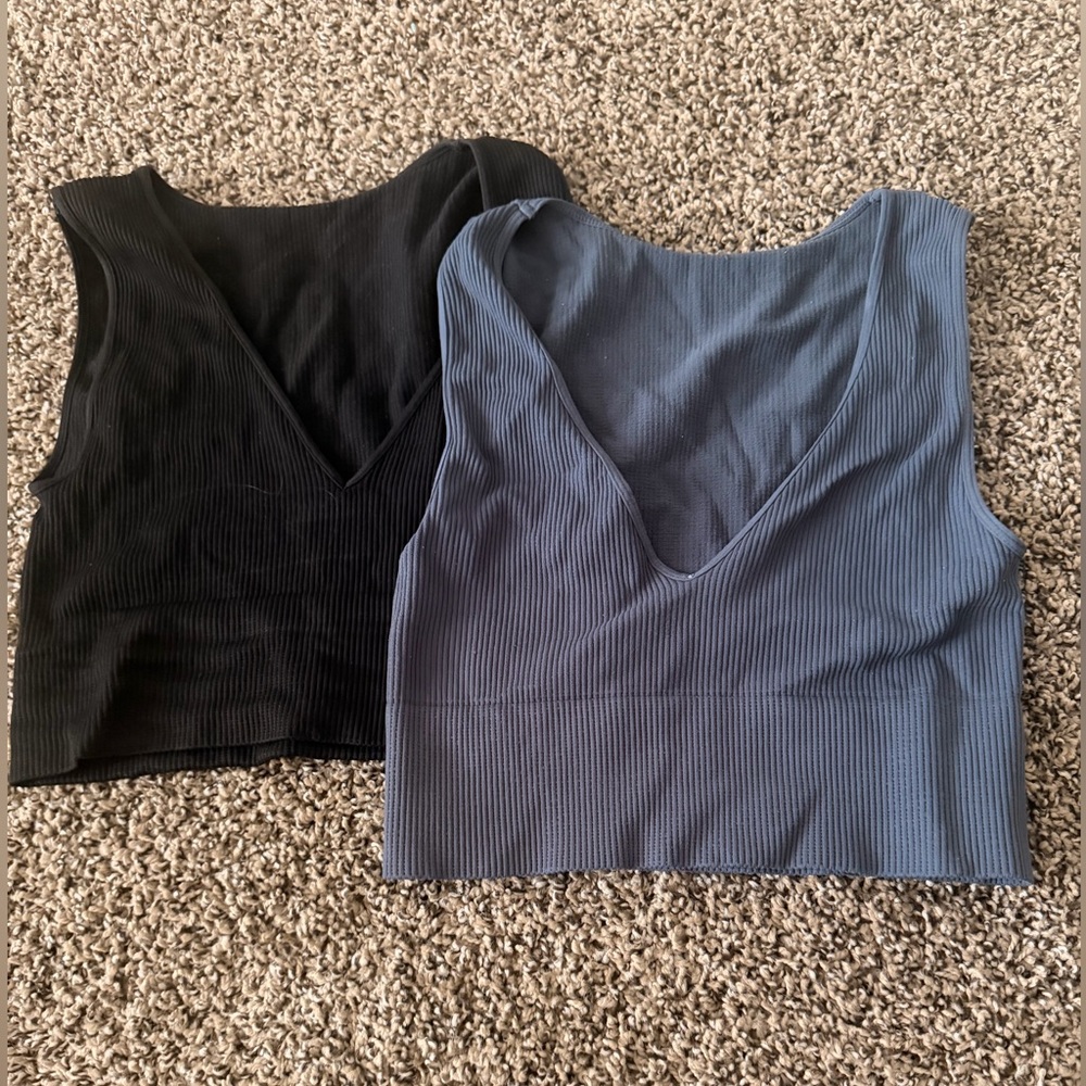 Free People Movement Never Better Cami Top, S: L. Blue/Black.